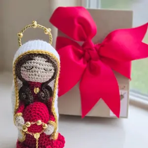 Blessed Mother Maria Crochet Doll Handmade