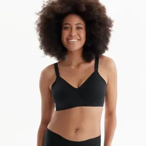 Momcozy M-3XL Nursing Bras for Breastfeeding YN21 Seamless Ultra Comfort Maternity Bra Natural Shape Pregnancy Sleep Bralette with One-hand Access Nursing Clips，B