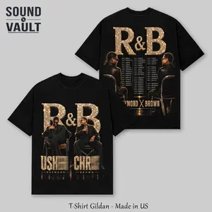 R&B Tour 2026 V3 Concert Merch T-Shirt | Retro Raymond and Brown Urban Streetwear Shirt | Vintage 90s Hip Hop Soul Graphic Tee | Oversized Unisex Pop Culture Concert Tour Merch | Y2K Heavyweight Graphic Tee Gildan Made in US