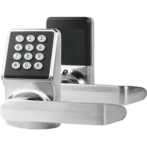 Keyless Entry Door Lock,Keypad Door Lock with Handle, Door Locks for Front Door with/Card/Passcode/Key,Digital Door Knob with Keypad,.