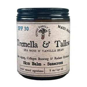 Tremella & Tallow SUNSCREEN SPF 30 Skin Balm Facial, Hydrating mosturizer with nourishing skin