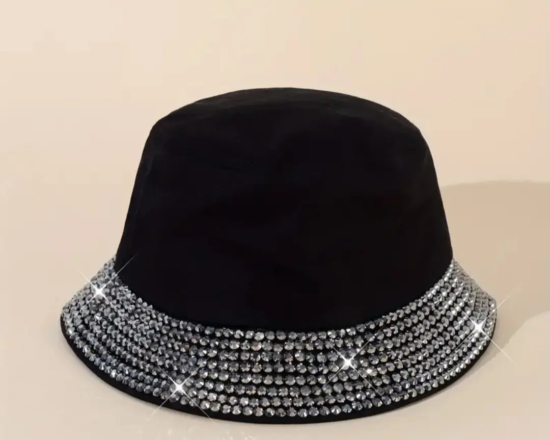 Rhinestone Bucket Hat - Original Design, Lightweight and Versatile, Perfect for Outdoor Activities
