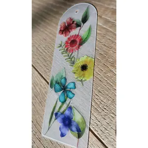Rainbow Garden Pressed Flower Bookmark