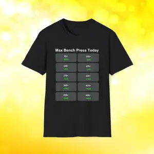 Max Bench Press Today Shirt Sports Betting Shirt For Casino Shirt for Gym Lifting Shirt