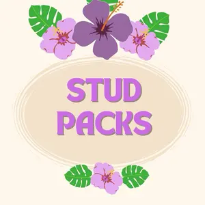 STUD PACKS- YOU CLAIM ON LIVE SALE 2 Pairs of Lightweight Hypoallergenic Stud Earrings Made with Premium Polymer Clay Nickel-Free Metals for Sensitive Ears