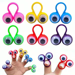 36/12/10pcs Finger Eye Rings, Creative Prank Large Eyes, Birthday Party Costume Gifts, Various Holiday Atmosphere Maker, Cute Eyeball Puppets