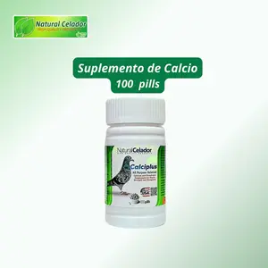 Natural Celador Calciplus 100 pills Suplemento nutricional para aves domésticas: palomas y aves de compañía.