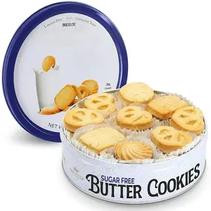 BREIGIC Sugar Free Butter Cookies 36 Count Traditional Danish Cookies Premium Assorted Shortbread for Diabetics 1 Pk 11 Ounce Elegant Gift Packaging