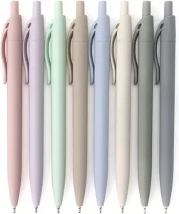 8-Pack Retractable Ballpoint Pens, Smooth Writing, Black Ink, Comfortable Grip, Ideal for Office, School & Everyday Use