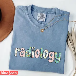 Comfort Colors Radiology T-Shirt, RAD Tech Shirt,  Xray Tech Gifts, Rad Technologist Tee, MRI CT Tech Tee, Ultrasound Tech Graduation Fabric Top Womenswear Fit