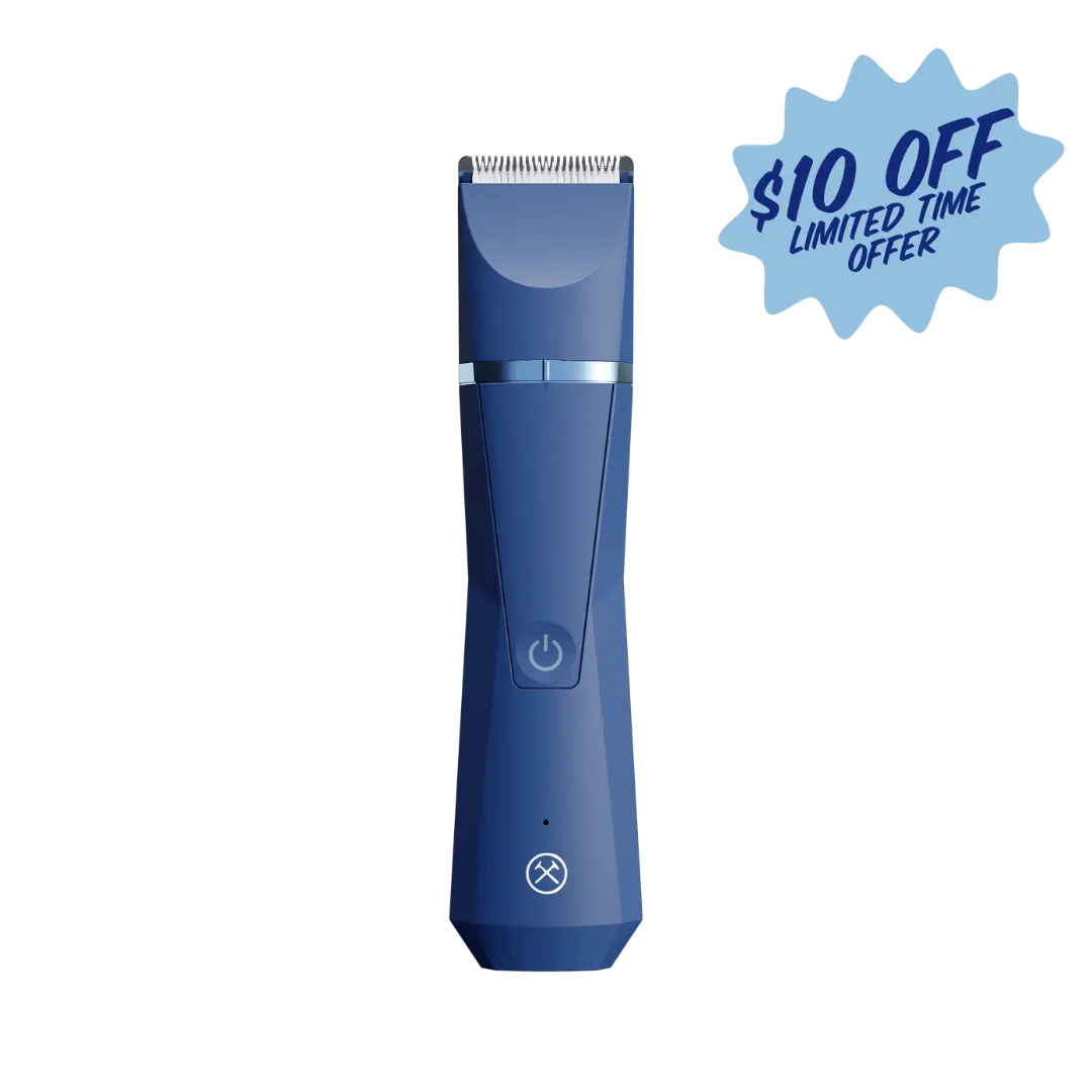 Dollar Shave Club Cordless Rechargeable Body Trimmer, Smooth Ceramic Blades, Adjustable, Comb-Included, Shower-Safe, 60-Minute Battery Life, Waterproof