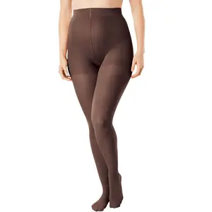 Comfort Choice 2-Pack Smoothing Tights - A/B, Dark Coffee