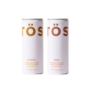 TÖST & TÖST Rosé Cans - Alcohol-Free Sparkling Beverage
