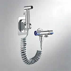 Multifunctional Bathroom 4-Piece Set, Boost Pressure Shower Head Toilet Cleaning Spray Gun Home Use