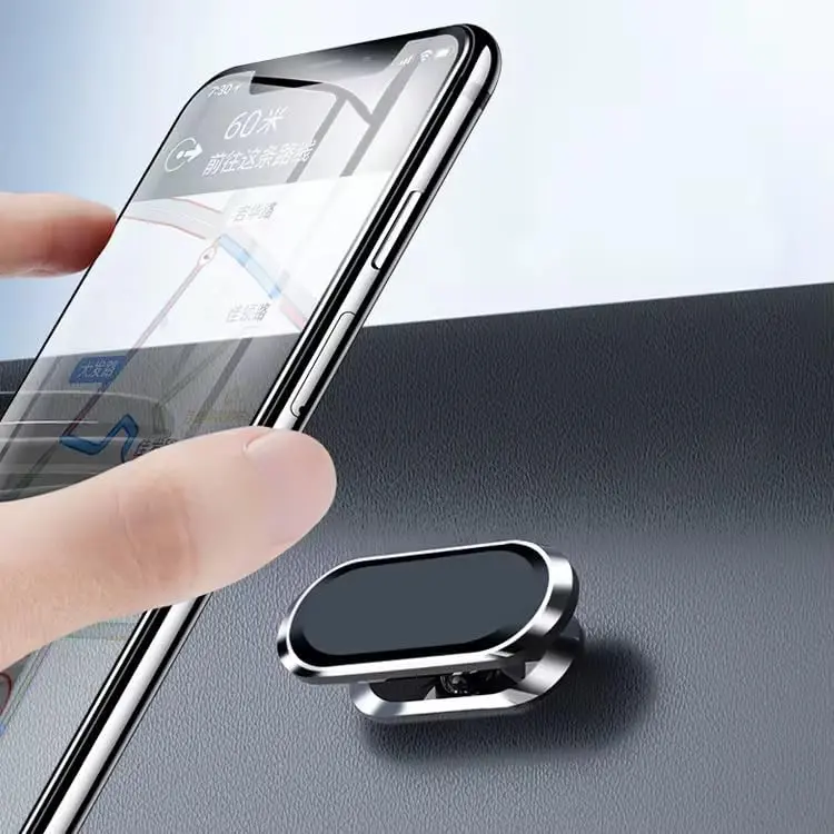 8‑Magnet Magnetic Car Phone Mount for Dashboard & Vent, 360° Rotating Mini Phone Holder with VHB Adhesive, Universal MagSafe‑Compatible Car Mount for iPhone 15/14/13/12 & Android Smartphones
