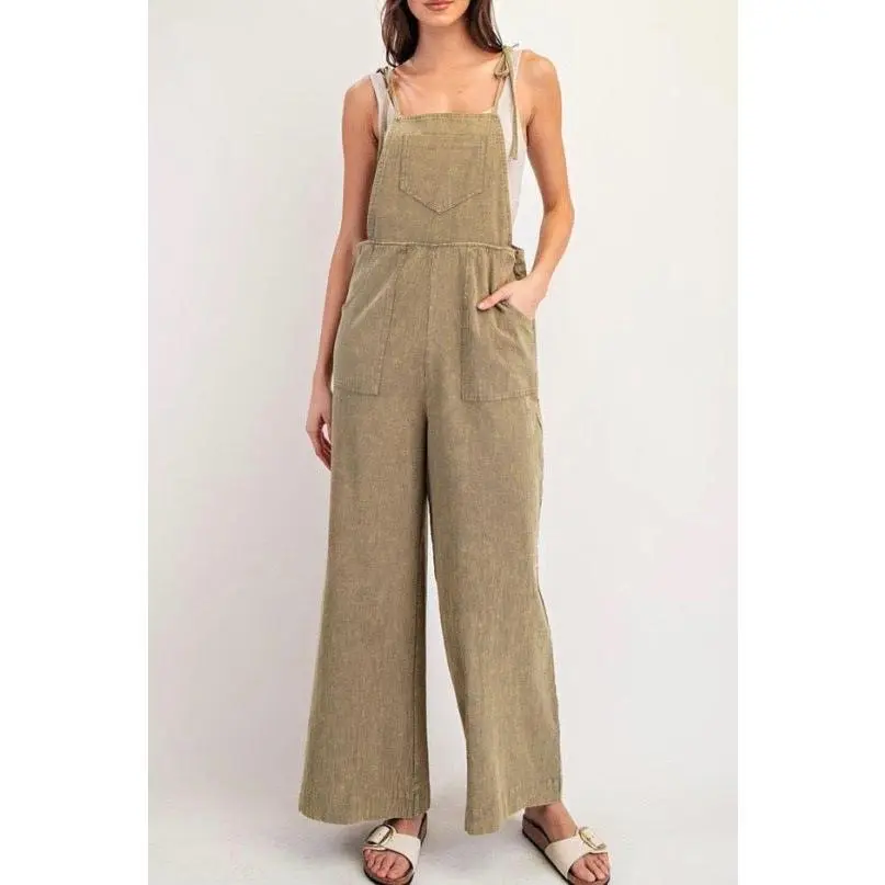 Adjustable Mineral Washed Overalls