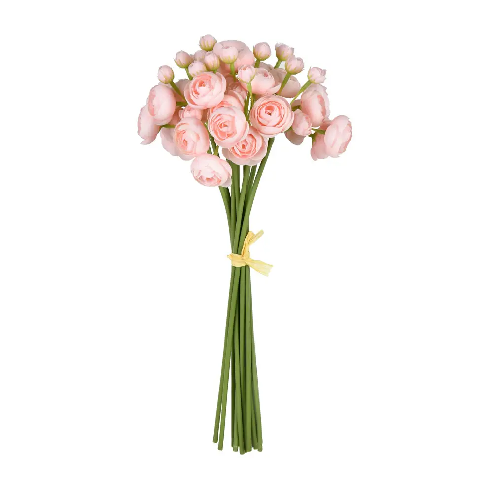 212 MAIN 15.5 in. Bouquet-Shaped Artificial Pink Lotus Bundle - Decorative Flowers, Indoor Home Decoration, Home Supplies Ornaments, Artificial Faux Flower Arrangement, Decorative Faux Flowers