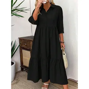 Plus Size Women's Dress, Elegant and Comfortable Casual Wear, Perfect for All Occasions, Stylish and Flattering Design