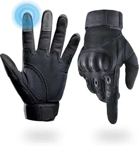 Tactical Full Finger Gloves - Soft Knuckle Protection, Touchscreen Non-Slip Breathable, For Outdoor Sports Motorcycle Riding Training Hunting, Men Women Work Gloves Father Gifts #Jumpstart Sale!