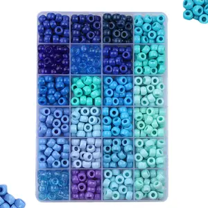 Handmade Bead Kit, Acrylic Horse Beads, Blue Beading Set, Jewelry Making Accessories, Keychain Charms, Craft Supplies, Fashion Gift