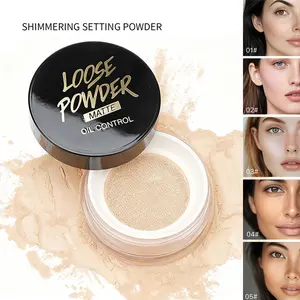 Long Lasting Matte Loose Powder, Oil Control Setting Powder, Lightweight Makeup Essential for Daily Wear, Smooth Natural Finish Face Cosmetics.Suitable for Holiday Makeup, Halloween Parties & Christmas Celebrations