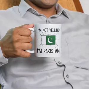 Pakistani Coffee Mug with Pakistan Flag, Travel Souvenir Gift, National Pride Cup for Pakistan Lovers