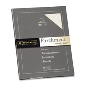 212 MAIN Fine Parchment Paper, 24Lb, 8.50in x 11in Ivory, Acid-Free Old-World Printer-Friendly Frameable Parchment Finish Paper for Invitations