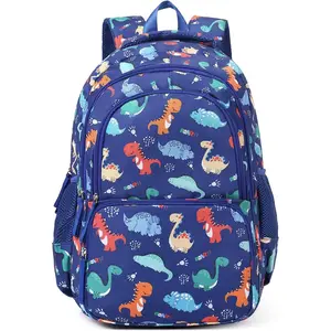 P-CPB039    Kids Backpack for Boys Bookbags Preschool Toddler Daycare School Bag Elementary Kindergarten Lightweight Waterproof Bluey Backpack Dinosaurs