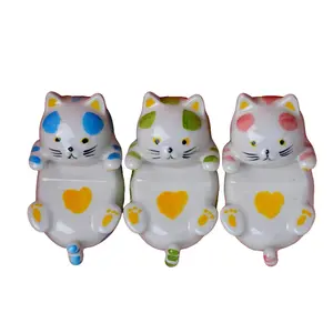 Handmade Ceramic Cat Home Decor Unique Design for Living Rooms & Bedrooms Elegant Touch of Artistry