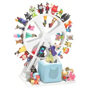 For Tonies Box Organizer Storage Shelf 360° Ferris Wheel, Magnetic Floating Shelves for Generation 1 & 2 Player Tonies Figures box, Display Collection 50~70 Characters