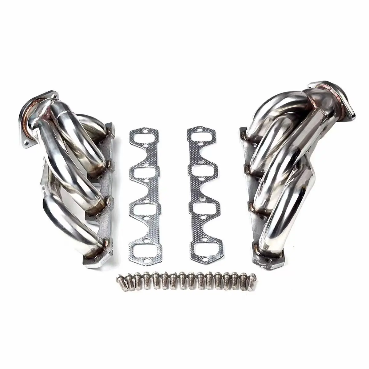 Stainless Steel CNC Machined Mandrel-Bend Exhaust Header for Ford 1979-1993 Mustang 5.0 V8 GT, LX, SVT Models