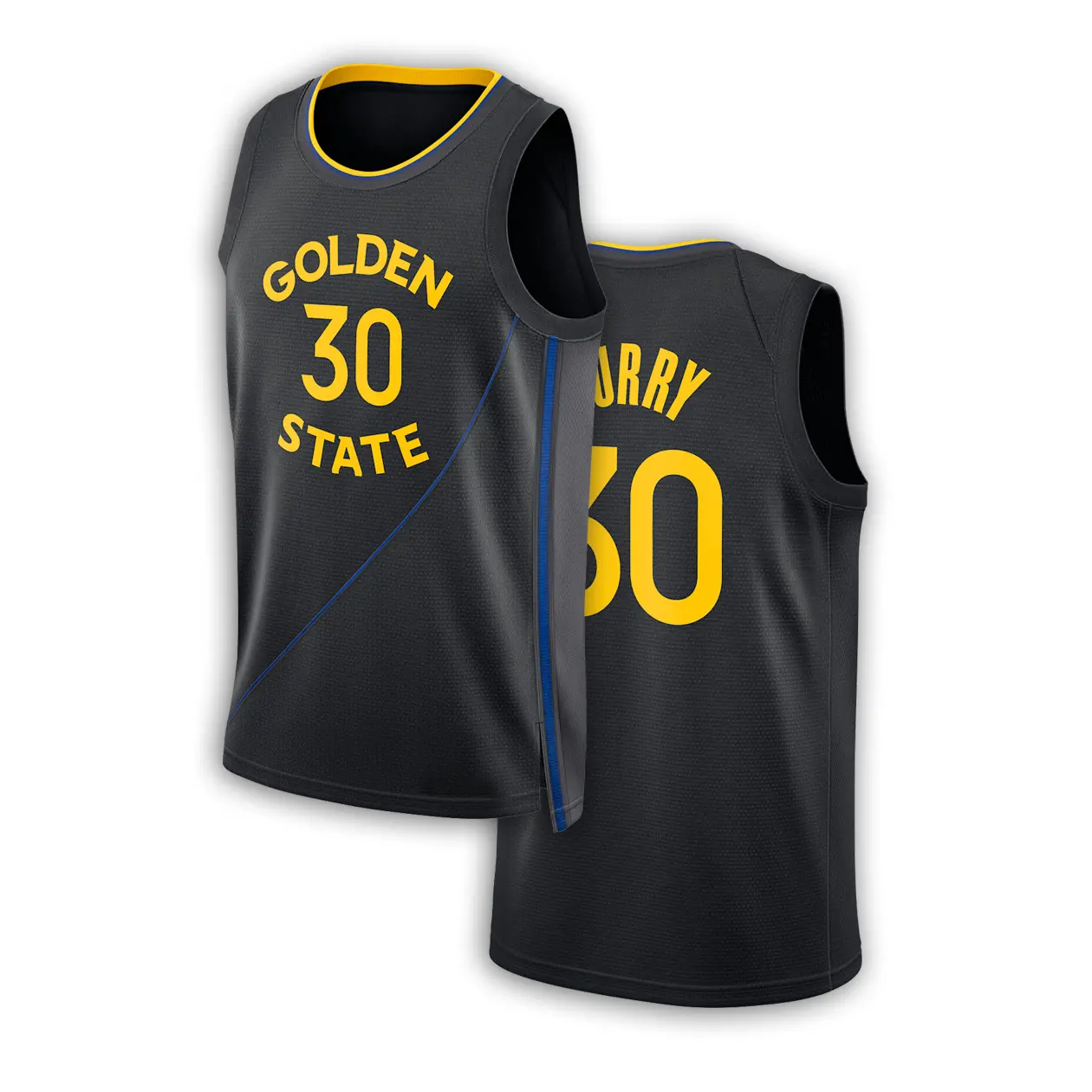 Men's Black No.30 Basketball Jersey, Breathable Mesh Tank Top, Sweat-Wicking Sports Shirt for Training, Gym & Basketball