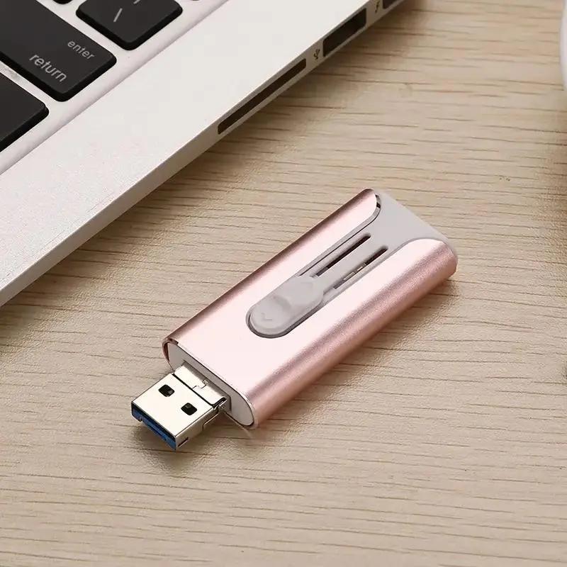 USB Flash Drive Photo Stick, External Data Storage Thumb Drive, Compatible with Mobile Phone, iPad, Android, PC, More Devices