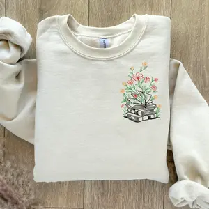 Floral Book Sweatshirt, Librarian Sweatshirt, Read Book Sweater, Book Lover Sweatshirt, Book Quote Sweater, Book Sweater, Reading Sweatshirt
