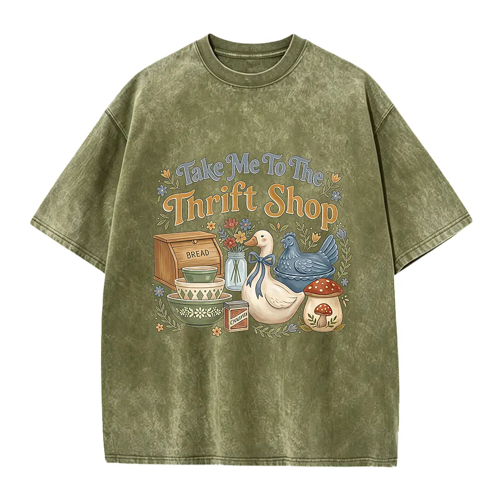 Thrifting Shirt Take Me To The Thrift Shop Tee, Sustainable Fashion Sweatshirt, Cottagecore Crewneck, Gift For Thrifter