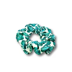 Mini Monstera Leaf Bullet Scrunchie