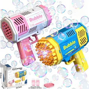 Bubble machine birthday gift, suitable for boys and girls aged 3-12, two bubble machines with bubble solution, outdoor bubble toy, suitable for children aged 3-8, summer party gift