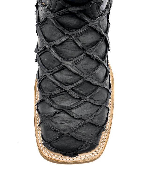 Cowboy Boot Black Pirarucu Bass