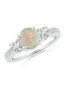 Elegant Synthetic Opal Rings Stackable Design Rings for Women & Girls, Delicate Jewelry Perfect for Engagement Weddings, Daily Wear Mother's Day Gift
