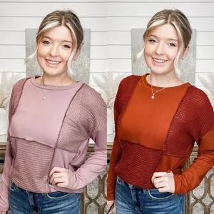 White Birch Belongs to You Knit Long Sleeve Top - 2 colors!