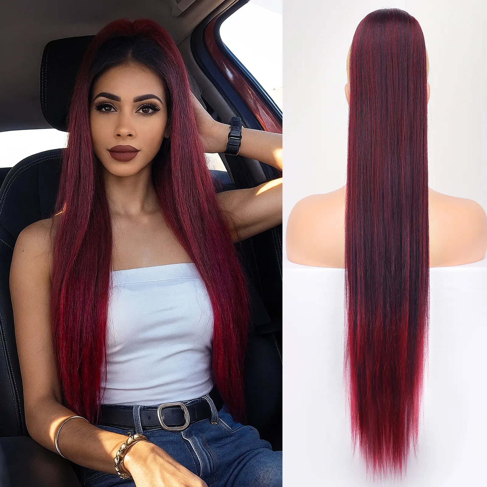 Ombre Burgundy