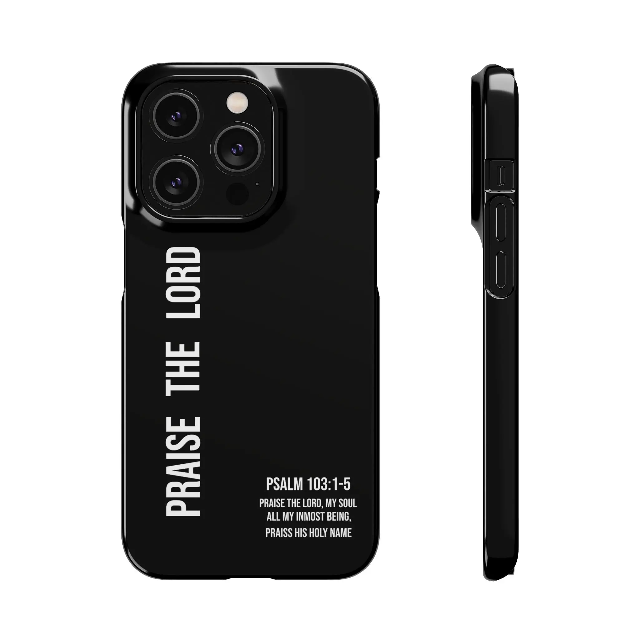 Praise The Lord Snap Case for iPhone 14 Series iPhone 14/Plus/Pro/Pro Max Quotes Polycarbonate Gloss/Matte unique verse phone-=%2=-=%2=-=%2= faith=%2=