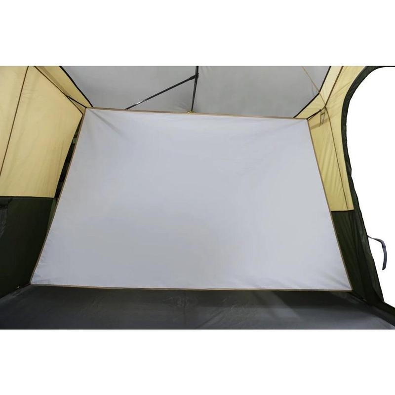 Hazel Creek 12 Person 3-Room Cabin Tent, 20' X 9' X 84", Green
