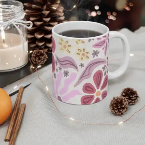 Floral Design Mug 11oz