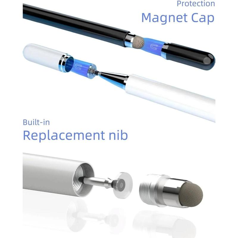 AMZ Fire Tablet Stylus Pen for Max 11, HD 10/8/7// Pro, iPhone/iPad/Samsung/Android Tablets, Compatible with All Touch Devices (Black) Computer Magnetic