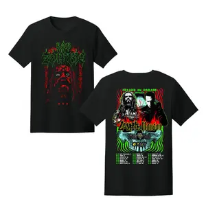 Rob Zombie Marilyn Manson Freaks On Parade 2026 Tour Graphic T-Shirt USA – Double Sided Rock Shirts for Men Women