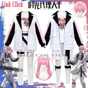 Anime Arrogant Girl Link Click Cosplay Li Tianchen Tianxi Cosplay Costume White Uniform Wig Suit Party Play Outfit for Woman Man