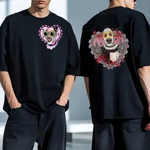 Retro Terrifier Hippie Croptop tank Shirt, Terrifier Art The Clown Tshirt, Horror Movie Shirt, Halloween Party Shirt