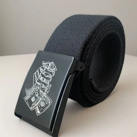 Unisex Waist Belt with Laser Cut Pattern, Detachable Buckle, Removable Buckle, Adjustable Strap, Suitable for Casual Pants and Workwear, Outdoor & Home Use, Casual Modern Waistband, Design Belt