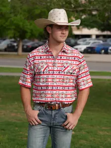 Men's Cool Tech Short Sleeve Button Up - SKCL2023141 141